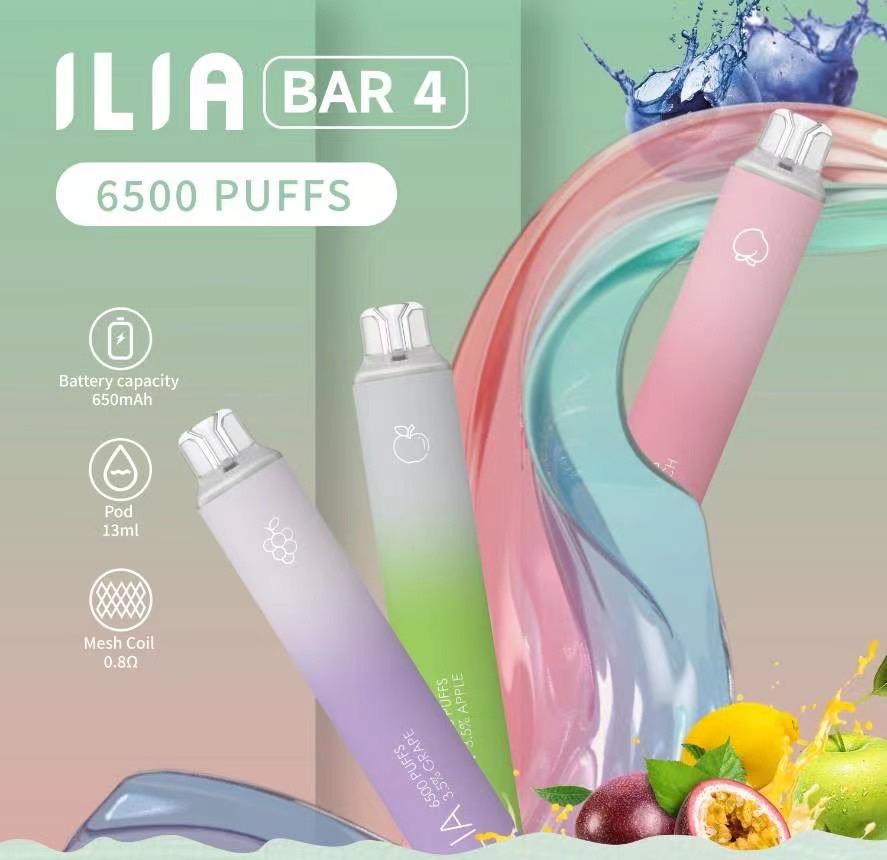 S 58736673 ILIA哩亞6500口拋棄式電子煙四代可充電次性電子煙